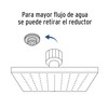 Foset Aqua R-404 Regadera cuadrada 6" acabado cromo con brazo