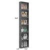 MAGINELS 6 Tier Shoe Rack Organizer with Cover, Slim Shoe