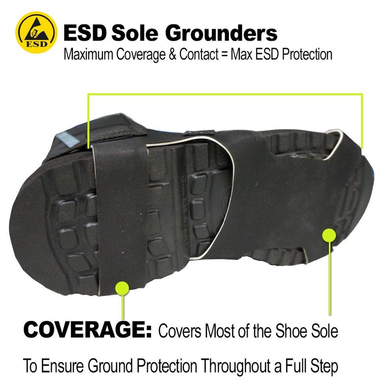 Static Care ESD Elastic Sole Grounder - Complete Path to