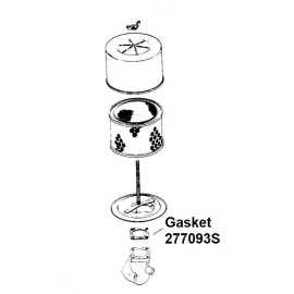 Unbranded Air Cleaner Gasket fits Kohler M18 M20 KT17 KT19 KT21 K482 K582 Replaces 277093S