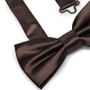 Ladeheid Children's Boys Bow Tie - Pre-Tied Adjustable Band, Shiny