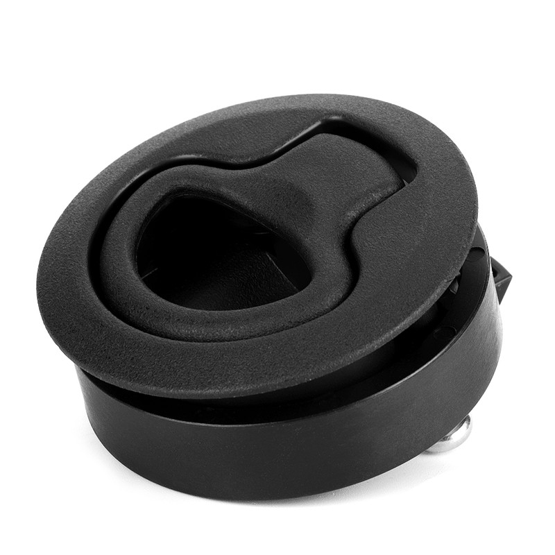 Black Round Flush Slam Latch Deck Hatch Pull Practical Boat