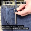 TITAN MANIA Titanium Toothpicks, Made of Titanium, Portable, Convenient, Stylish,