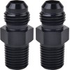 SYKRSS Straight 6AN Male Flare to 1/4" NPT Pipe Adapter