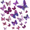 Pack of 24 3D Butterflies Decorative Butterfly Wall Decoration 3D