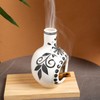MOUGIGI Handcrafted Palo Santo Holder Ceramic Incense Burner - Compact