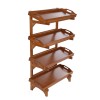 TBvechi Floor Standing Rack 4-Tier Pull-Out kitchen Fruit Vegetable Storage