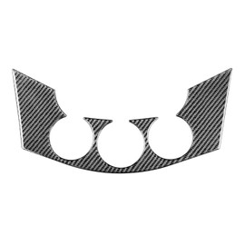 NVCNX Real Premium Carbon Fiber Compatible with Toyota RAV4 2006 2007 2008 2009 2010 2011 2012 Base Limited EV Sport Car Dashboard AC Panel Cover Wrap Interior Dash Trim Accessories Black