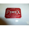Decal / Sticker For Fire X Glass Fire Extinguisher Red