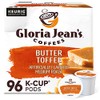 Gloria Jean's Coffees Butter Toffee, Single-Serve Keurig K-Cup Pods, Flavored