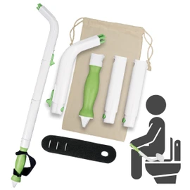 Multipurpose Toilet Aid - 25.5" Personal Hygiene Wand for Limited Mobility - Bathroom Aid for Independent Wiping - Assists with Holding Toilet Paper or Wipes - Ideal for Seniors & Post Surgery Use