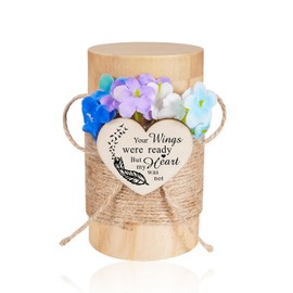 Abooxiu Small Urns for Human Ashes Keepsake 4 Inches Pinewood Mini Urn for Ashes Memorial Wooden Small Ash Keepsake Urns Mini Cremation Funeral Burial Decorative Urn for Adult Males Females Pets