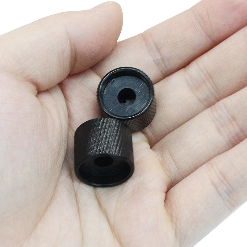 Dijedev 4 Pcs Metal Guitar Knobs, Volume Tone Control Knobs,