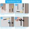 OBTANIM 8 Pack Hinge Pin Door Stopper Heavy Duty Metal