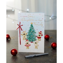 Boofle Son, Daughter-In-Law & Family Christmas Greeting Card Cute Xmas Cards