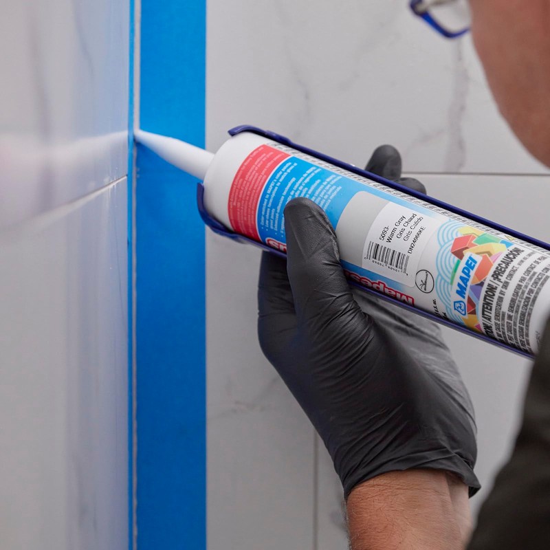 MAPEI Mapesil T Plus 100% Silicone Sealant, Waterproof & Flexible