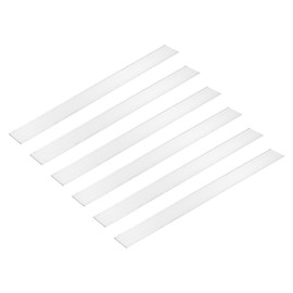 MECCANIXITY 6 Pcs Square Aluminum Flat Bar, 3/32" (2mm) Thick x 1.18" (30mm) Width x 12" (305mm) Long 6061 Aluminum Flat Plate Solid New Mill Stock Silver for Industrial Building