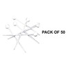 Hair Tools Deluxe Plastic Roller Pins White (50 Per Pack)