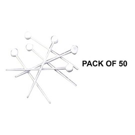 Hair Tools Deluxe Plastic Roller Pins White (50 Per Pack)