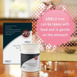 Abblo Pregnant Iron Bisglycinate, 1 Tablet per Day, Pack of 90