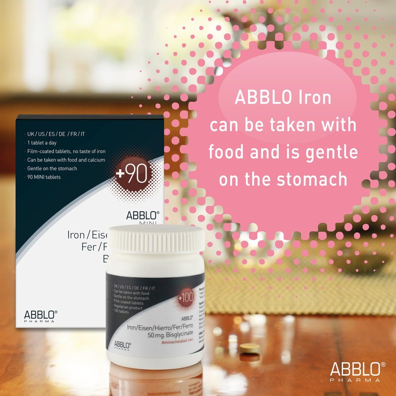 Abblo Pregnant Iron Bisglycinate, 1 Tablet per Day, Pack of