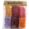 Woolbuddy Needle Felting Wool, Natural Handmade Wool Roving, 6 Vibrant