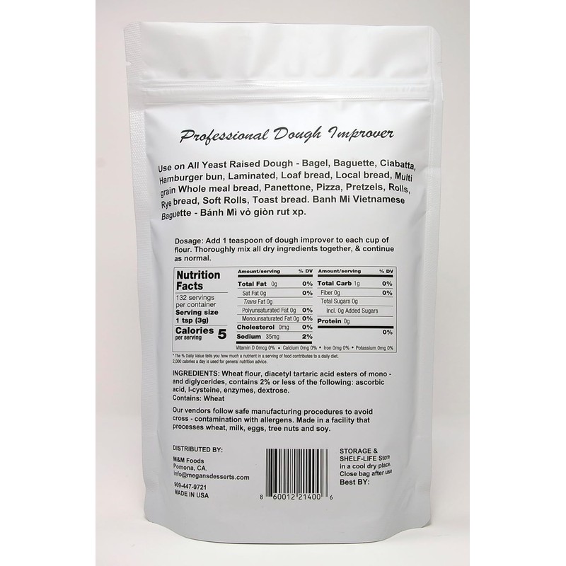 Professional Dough Improver - Dough Enhancer - 14 oz Bag