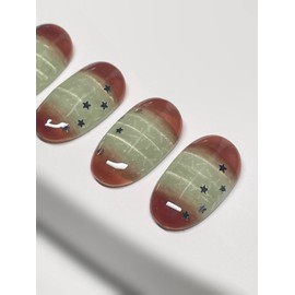 [My nails are full of kadaif!Dujokku Nail Tips - Coffin Egg / [내 손톱에 두쫀쿠] 카다이프 가득 ! 두쫀쿠 네일팁 - 코핀에그