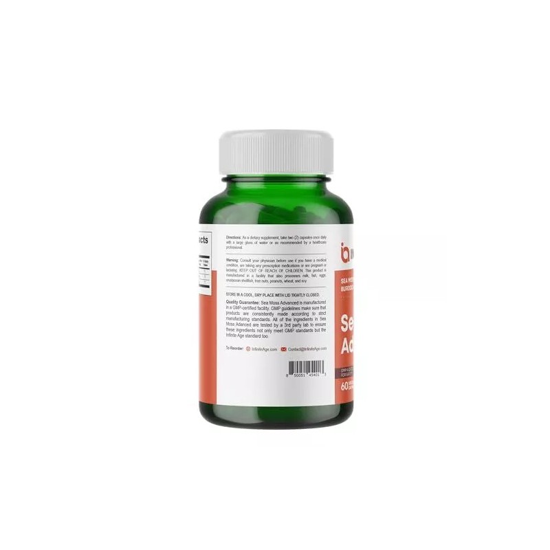 INFINITE AGE : 1250mg Sea Moss Advanced Superfood - High-Potency,