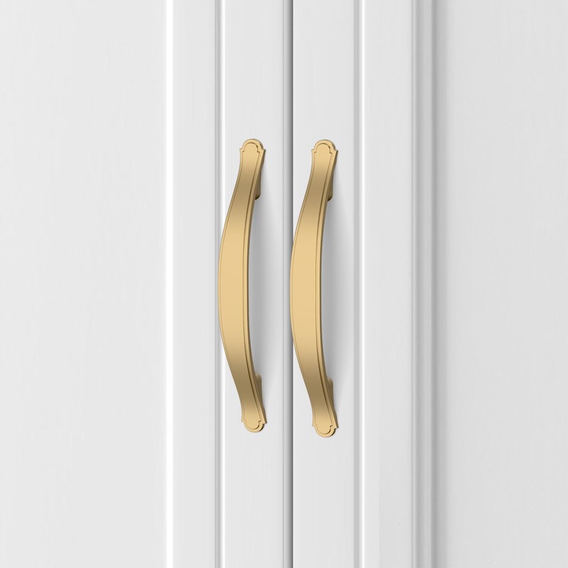 Asidrama 10 Pack 3.75 Inch(96mm) Champagne Bronze Kitchen Cabinet Handles