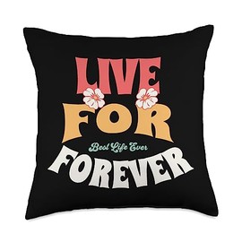 Jehovah Witnesses Gifts Pioneer Gifts JW Gift Shop Jehovah's Witness Live for Forever ORG JW Throw Pillow, 18x18, Multicolor
