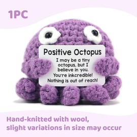 Kabwea Octopus Positive Ornaments, Funny Gifts for Women, Positive Gifts, Courage