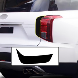 BOGAR TECH DESIGNS Rear Chrome Delete Dechrome Film Overlay Compatible with Hyundai Palisade 2020-2025, Gloss Black