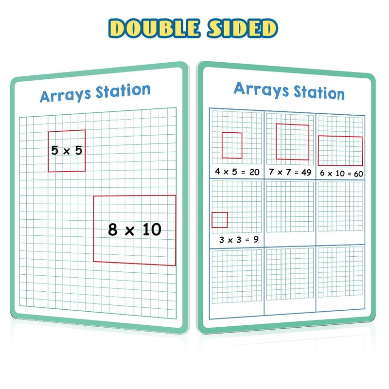 Lachilly Double Sided Dry Erase Handwriting Practice Boards Fractions Learning