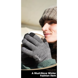 Rahhint Thermal Winter Gloves for Men Women Pure Wool Knit Gloves with fleece lining insulated Liner Keep Hand Warm Gift