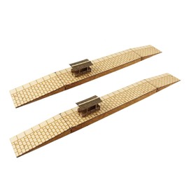 War World Scenics Model Train Station Underpass Entrance Pedestrian Path with Platform x 2 - Track 00 Model Railway Model Railway Model Building Scale OO 1:76 Bridge Pedestrian Path Two Naves