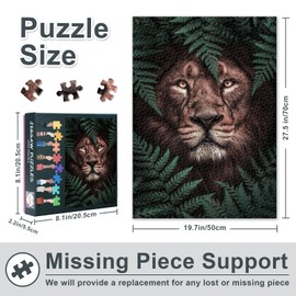 Puzzle 1000 Pieces Adults, Cheetah in the Jungle Puzzles Adults, Skill Game for the Whole Family, Jungle Animals Adult Puzzle from 6 Years, Finished Size 50 x 70 cm