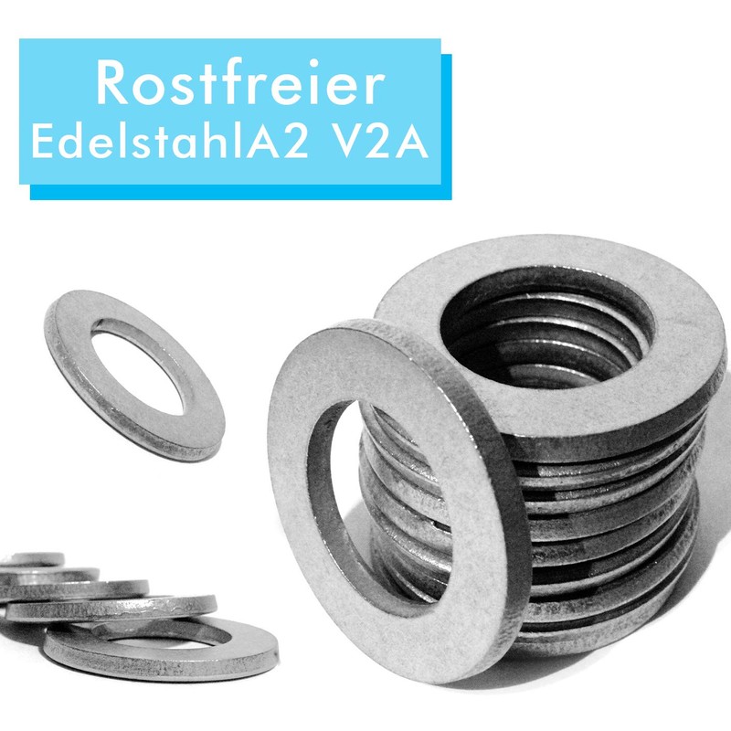 Washers Form A (Standard) M3 DIN 125 Washers A2 V2A