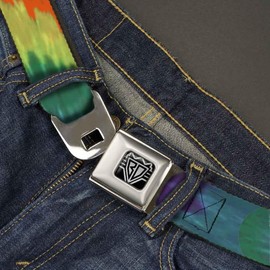 Buckle-Down Seatbelt Belt - BD Tie Dye - 1.5" Wide - 24-38 Inches in Length
