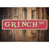 Grinch Street Sign - 4 x 18