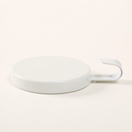 Aeranto Magnetic Wreath Hanger Heavy Duty Magnet Hooks Hanging Supplies for Metal Door Refrigerator Christmas Wreaths Party Decoration Super Strong Magnetism (White, 4 Pack)