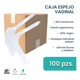 TZALY 100pzs Espejo Vaginal Desechable Chico Ginecologico Trans