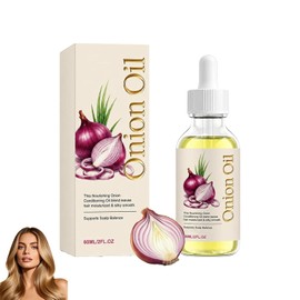 Onion Oil for Hair & Scalp, Lightweight Nourishing Scalp Care Oil for All Hair Types (1PCS)