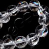 Gold Stone Crystal Bracelet, Iris Quartz, Natural Rainbow Included, 0.3