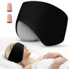 Sleep Mask, Eye Mask for Sleeping with Heads Adjustable, Earmuffs