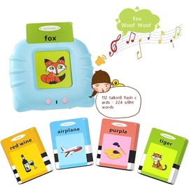 Learning Flash Cards for Toddlers 1-5, Autism Toys, Speech Therapy Toys, Educational Learning Talking Sight Words Flash Cards Kindergarten for Boys and Girls, 224 Sight Words