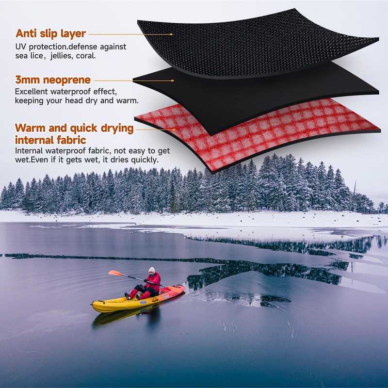 Tontron 3mm Neoprene Paddling Kayaking Mitts (Large)