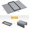 Bestjing Sofa Armrest Tray Table for Couch - 2-in-1 Foldable