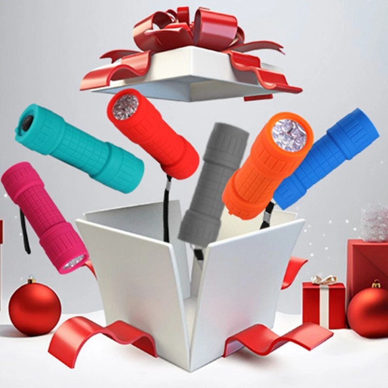 EverBrite 6PC 9-LED Black Light Flashlight Set UV Mini Flashlight