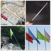 Esforzarse 2 Pcs Telescopic Pole Hand Flagpole,2.0m Telescopic Indicator Rod,Telescopic
